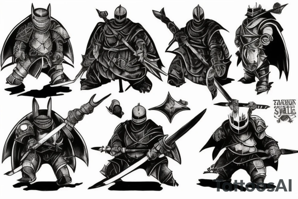 Dark souls turtle knight tattoo idea