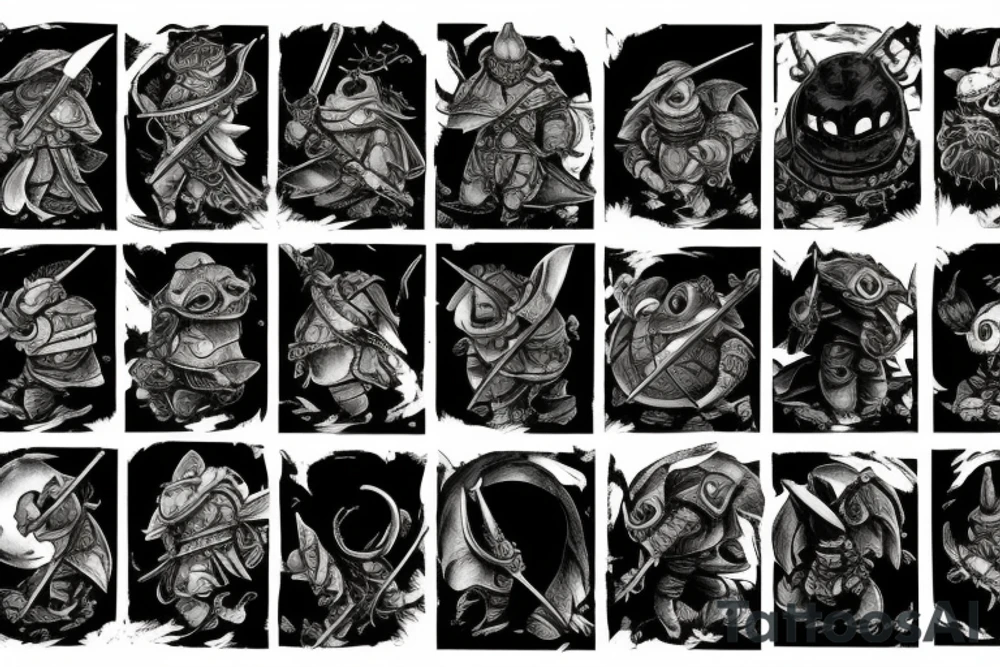 Dark souls turtle knight tattoo idea
