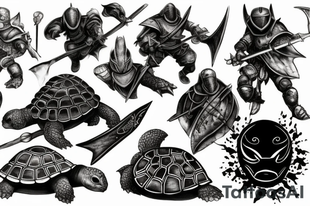 Dark souls turtle knight tattoo idea