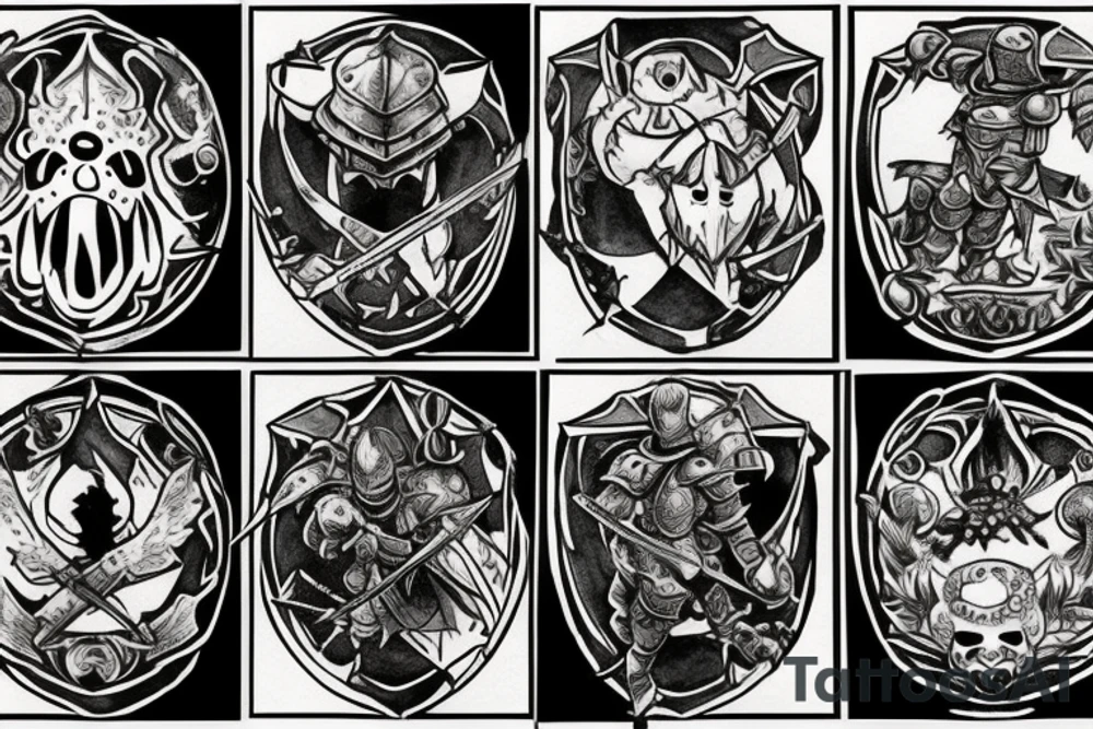 Dark souls turtle knight tattoo idea