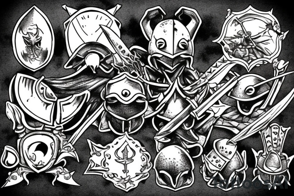 Dark souls turtle knight tattoo idea
