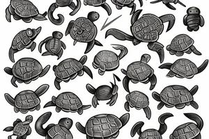 Tenacioys turtle knight tattoo idea