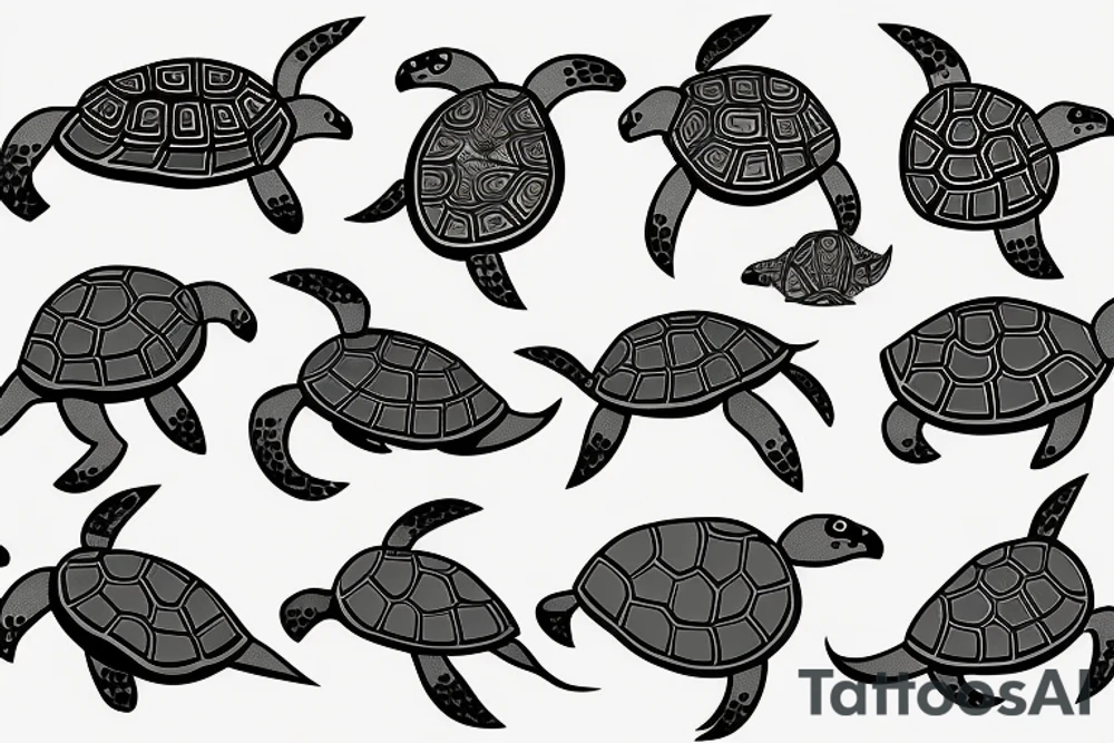 Tenacious turtle knight tattoo idea