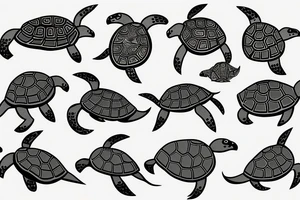 Tenacious turtle knight tattoo idea