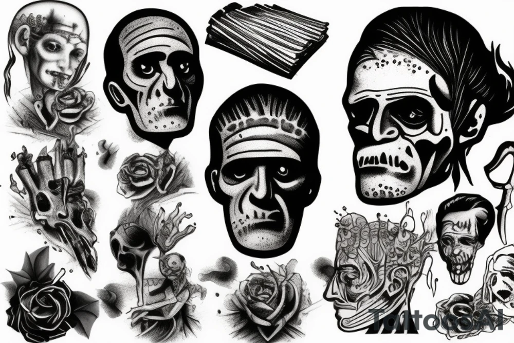 Frankenstein tattoo idea