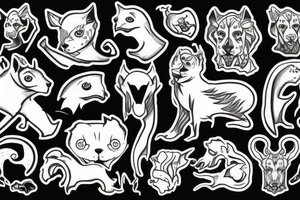 stone animal crumbling tattoo idea