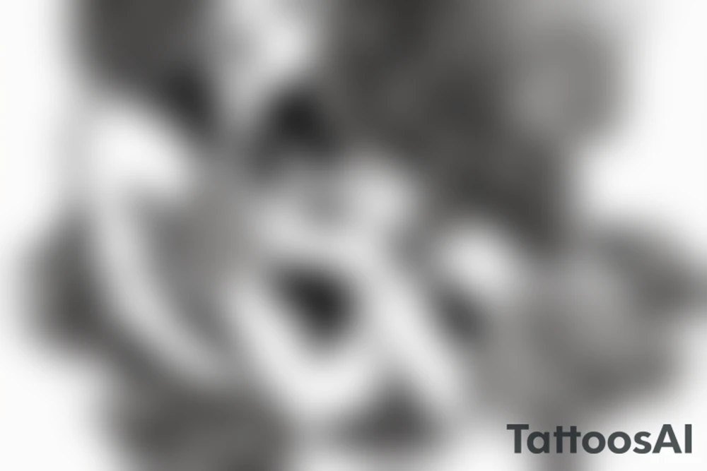 broken statue of woman tattoo idea