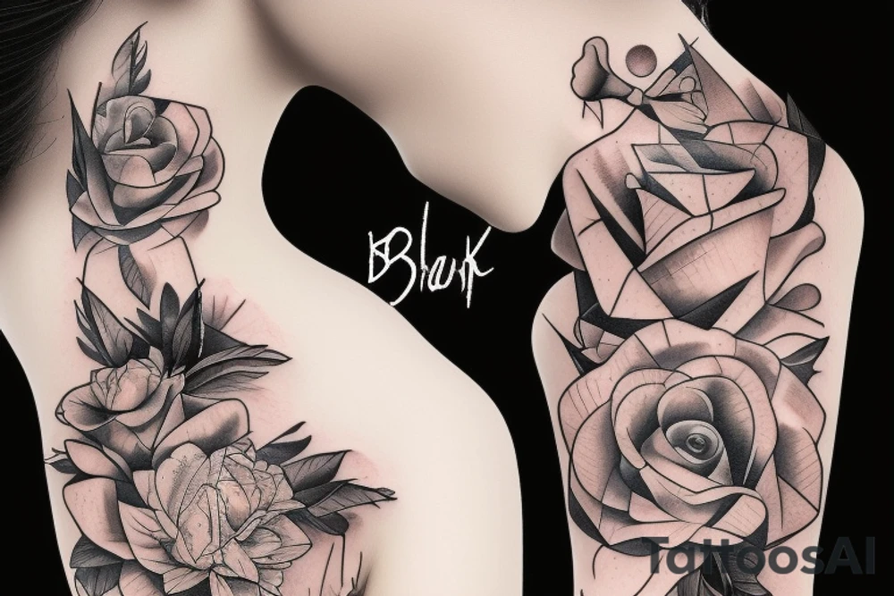 broken statue of woman tattoo idea