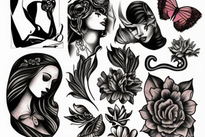 broken statue of woman tattoo idea