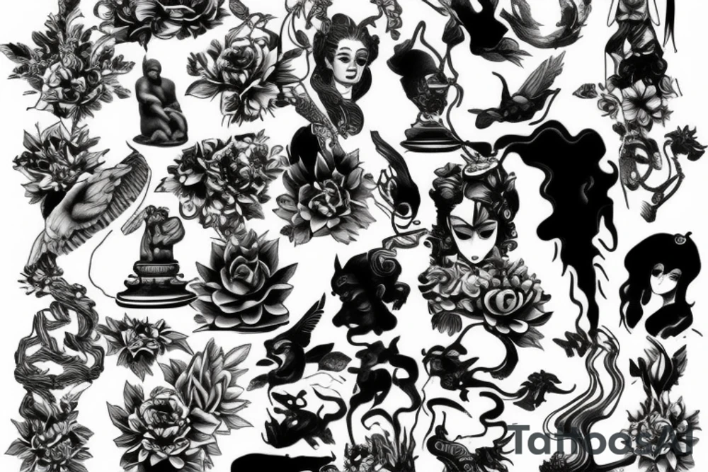 statue tattoo idea