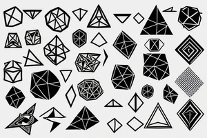 Geometric Abstract tattoo idea