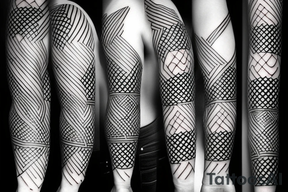 Geometric Abstract tattoo idea