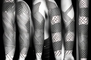 Geometric Abstract tattoo idea