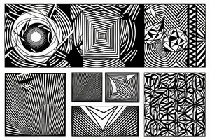 Geometric Abstract tattoo idea