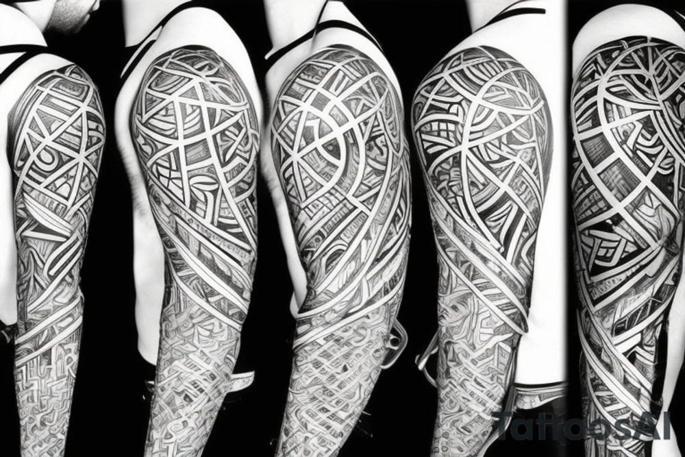 Geometric Abstract tattoo idea
