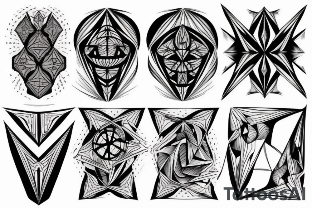 Geometric Abstract tattoo idea