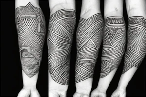 Geometric Abstract tattoo idea