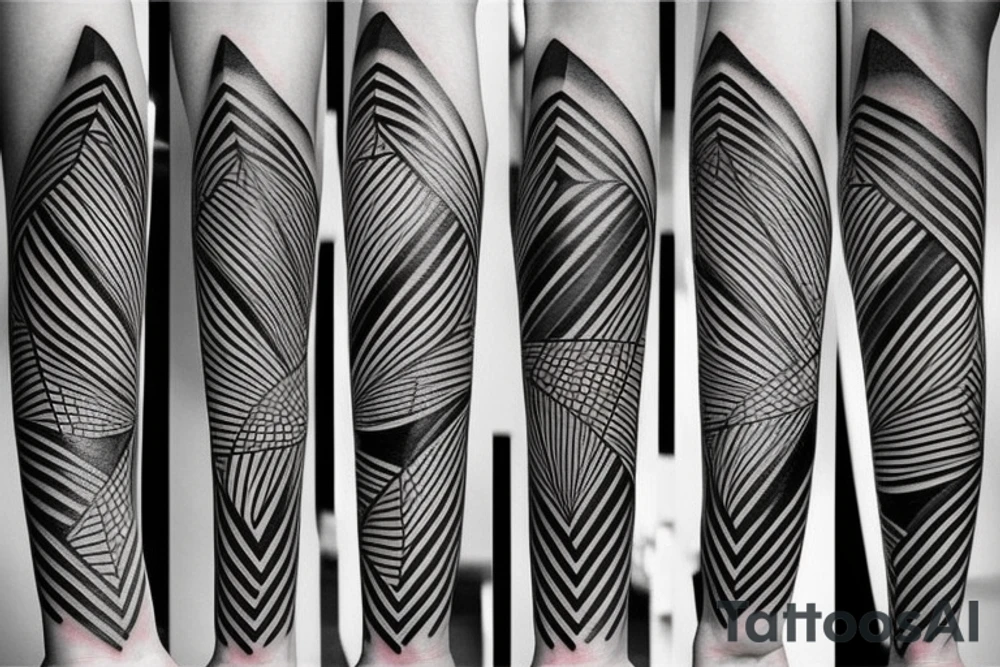 Geometric Abstract tattoo idea