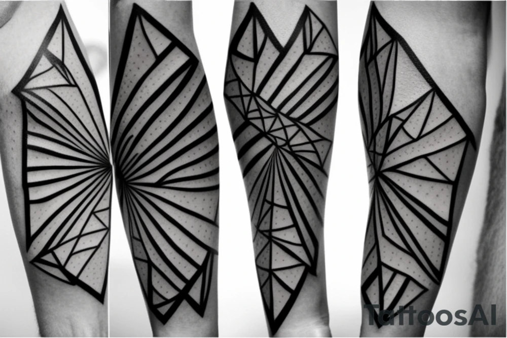 Geometric Abstract tattoo idea