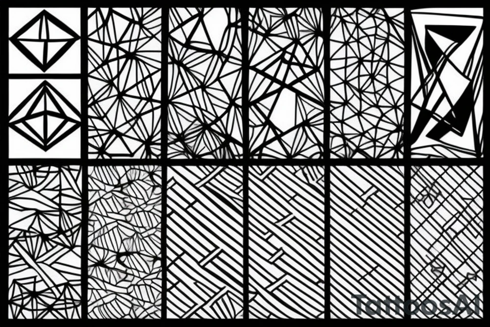 Geometric Abstract tattoo idea