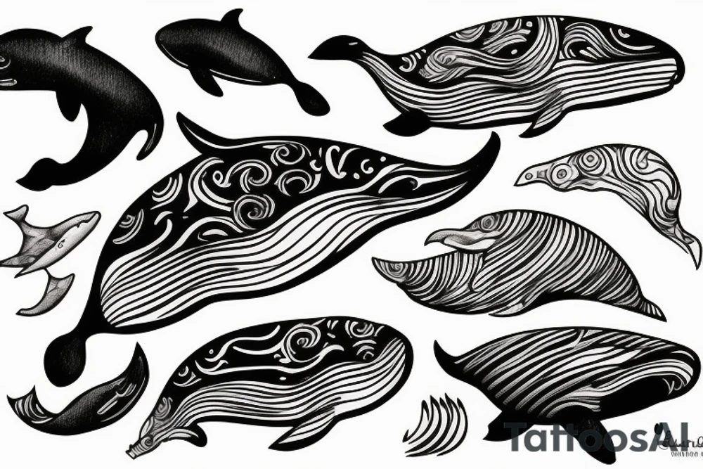 whale tattoo idea