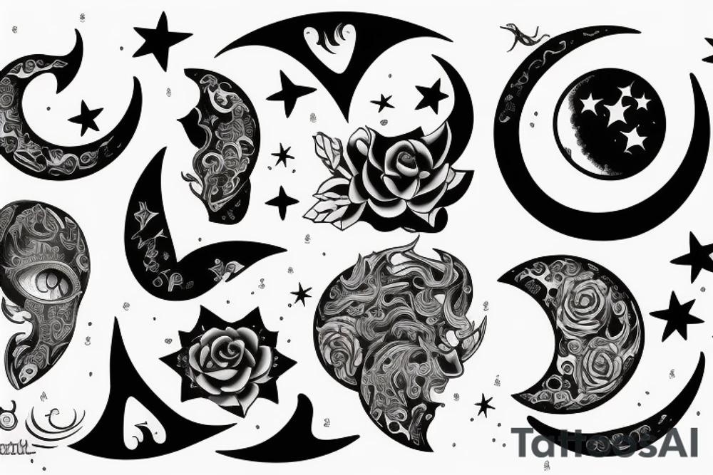 moon tattoo idea