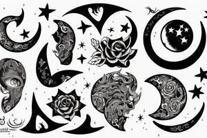 moon tattoo idea