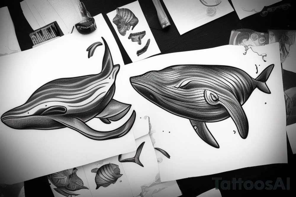 whale tattoo idea