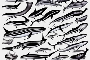 Fin whale tattoo idea