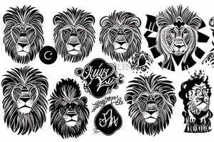 Julius Lucah lion tattoo idea