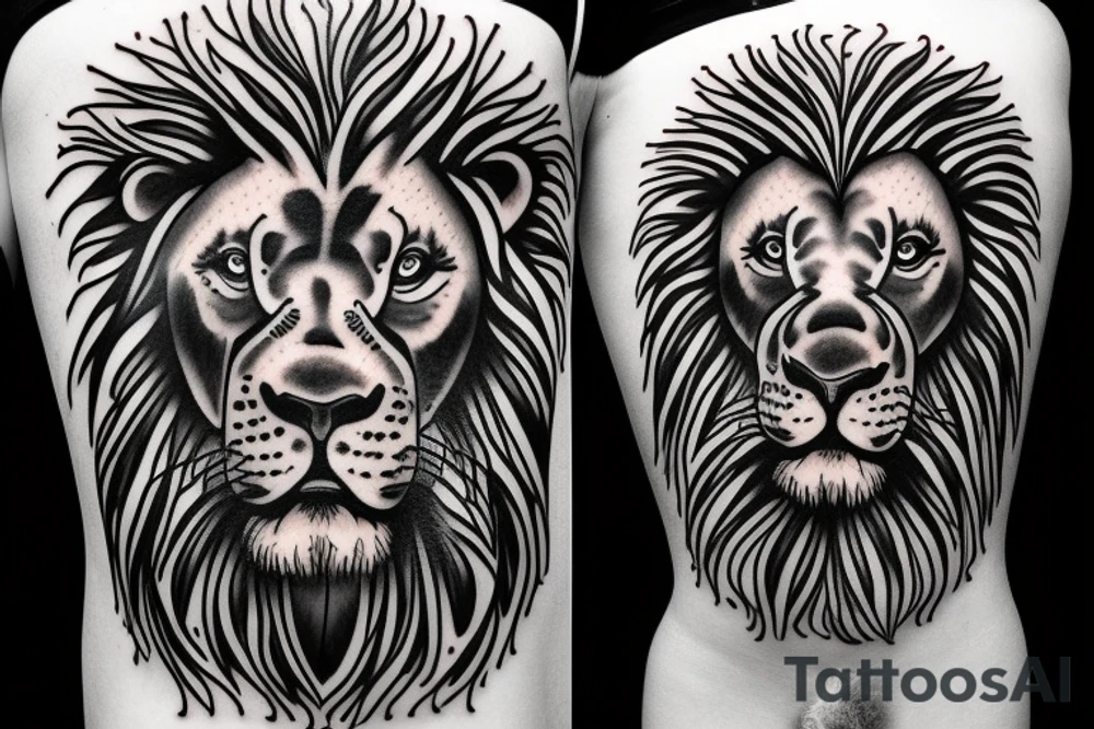 Julius Lucah lion tattoo idea