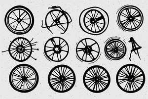 rusty wheel tattoo idea