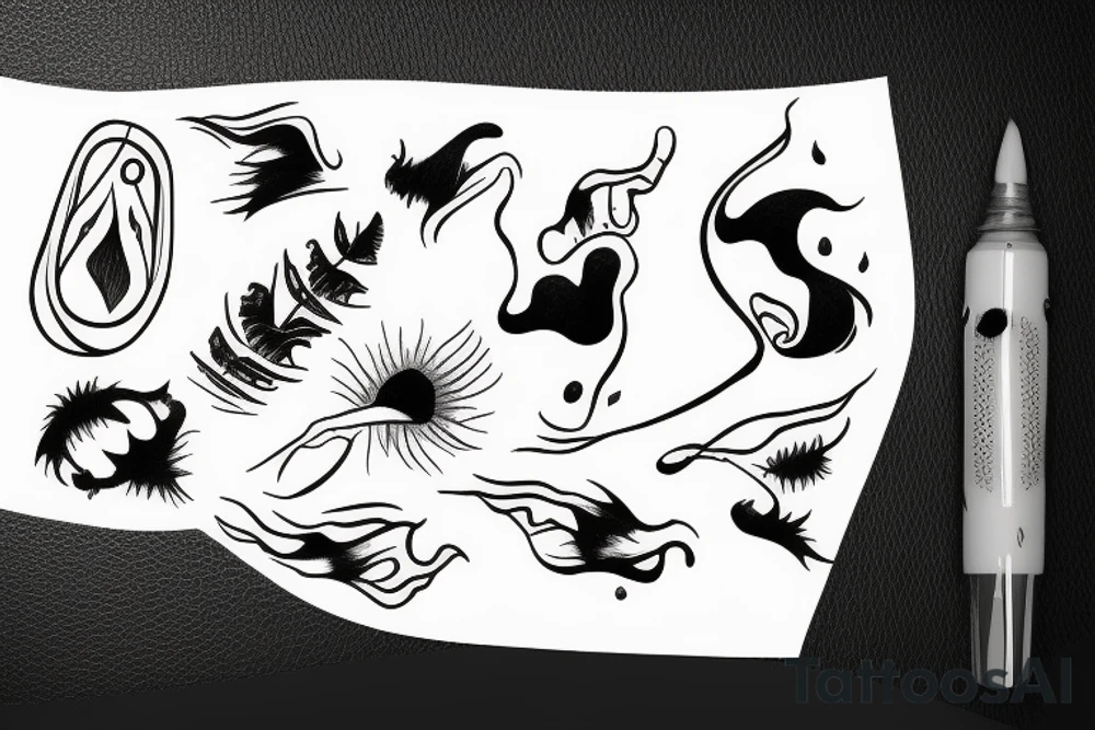 open wound tattoo idea