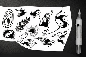 open wound tattoo idea