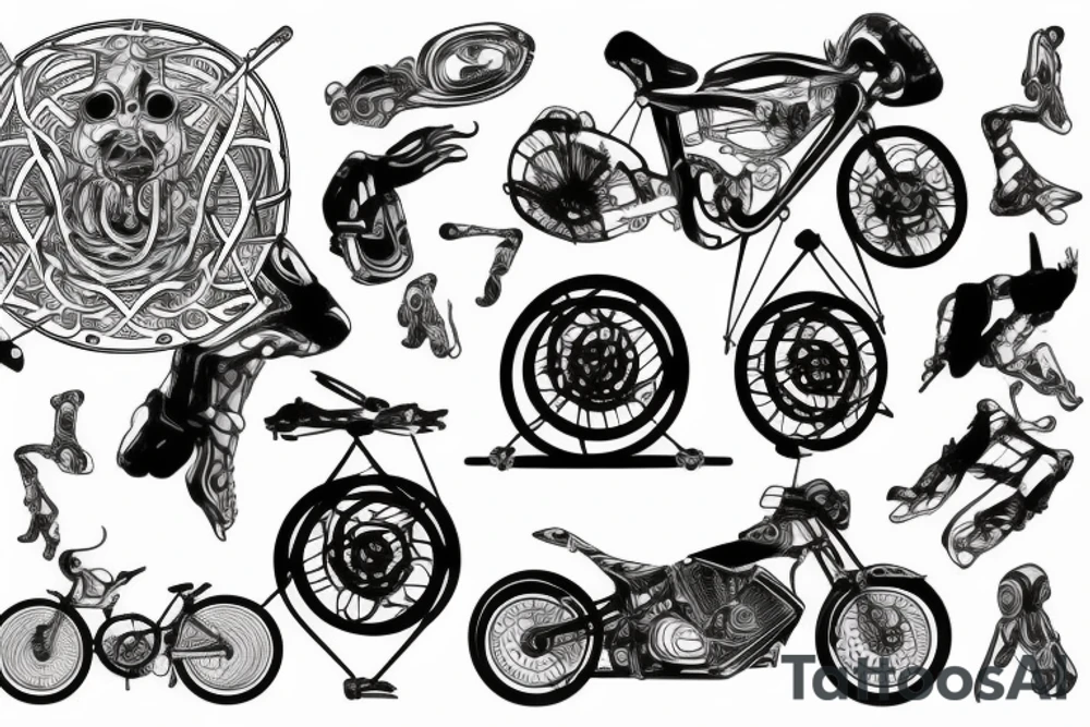 Road cycling, Gemini , music, mountain tattoo idea Road cycling, Gemini , music, mountain tattoo idea