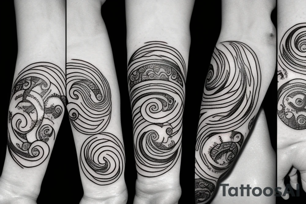 Fine line moon tattoo idea
