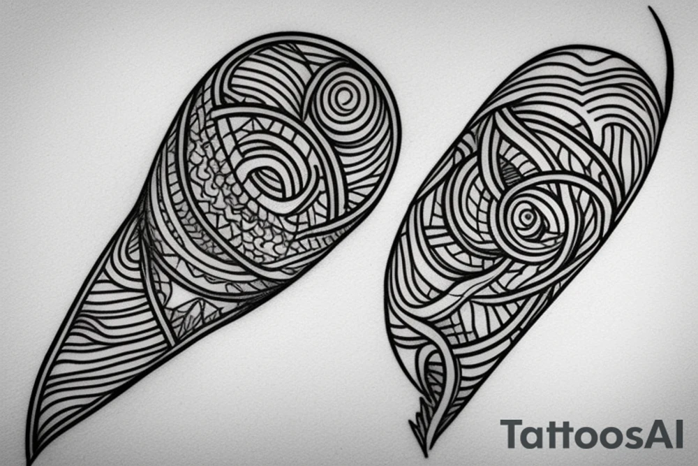 Simple crescent moon tattoo idea