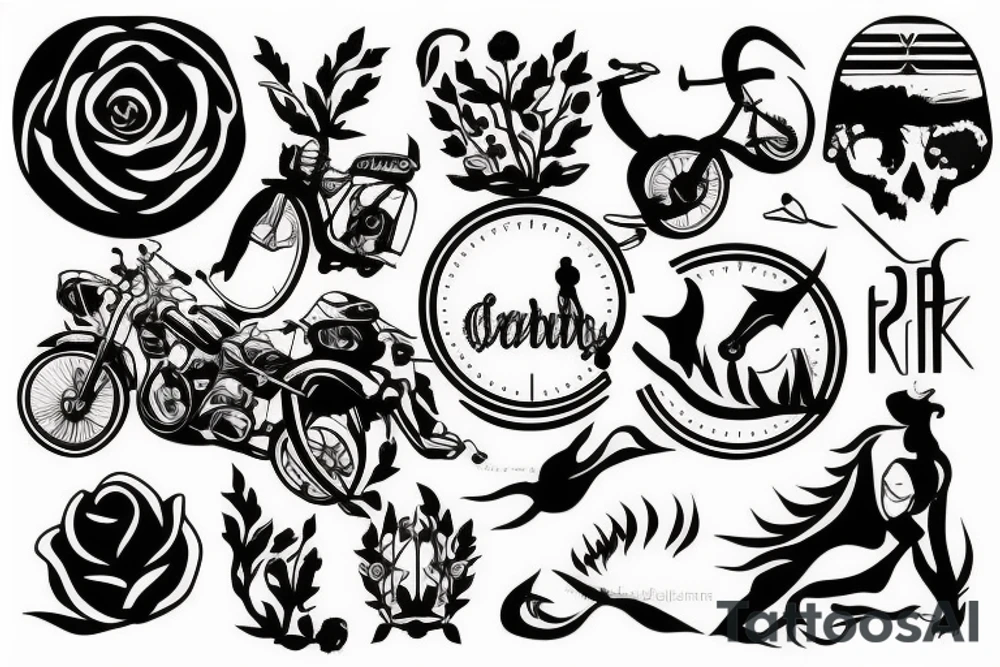 Cycling tattoo idea