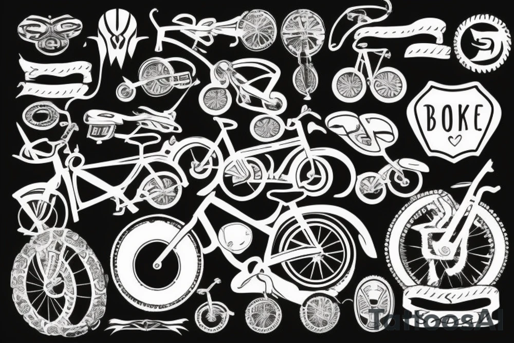 Bike chain tattoo idea