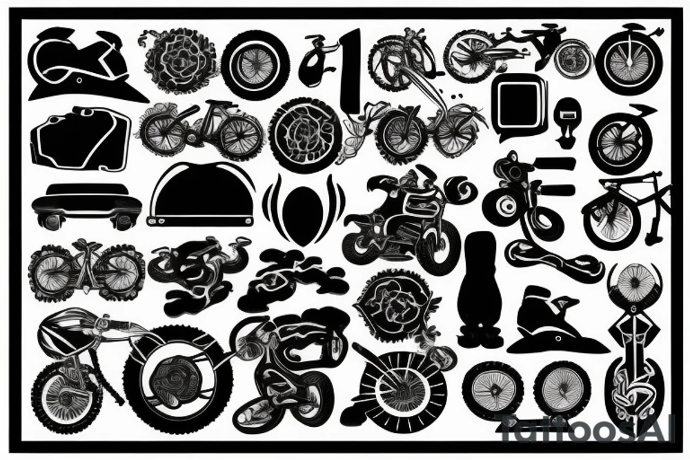 Bike chain tattoo idea