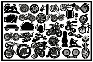 Bike chain tattoo idea