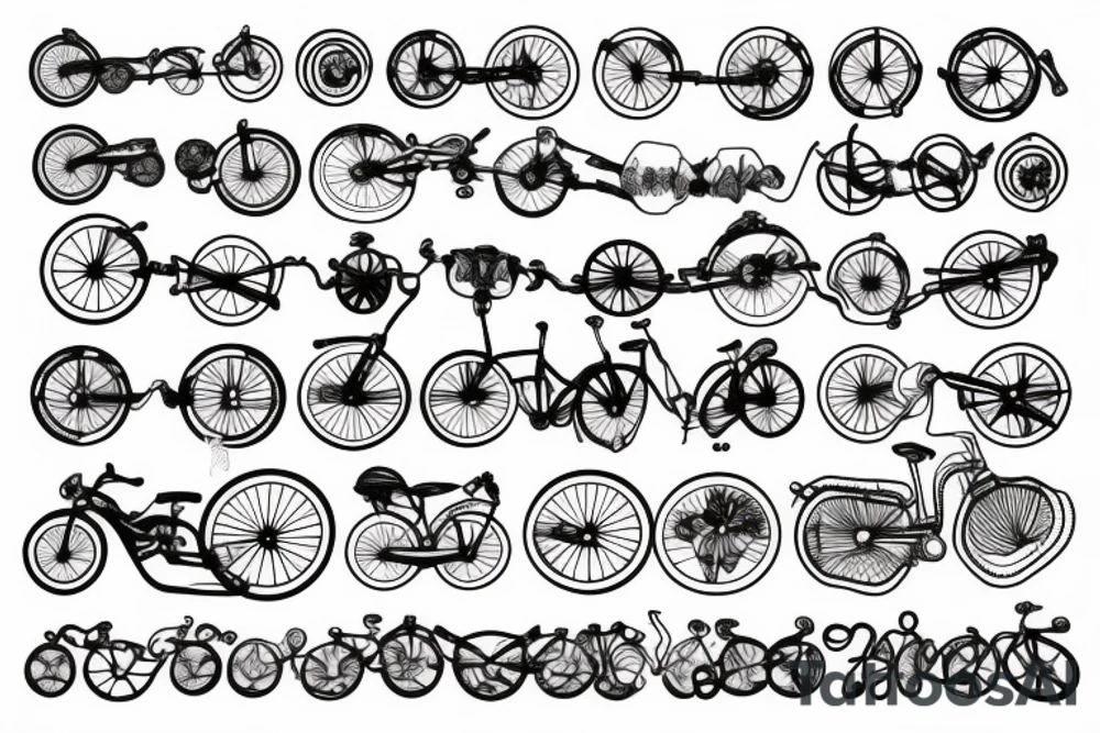 Bike chain tattoo idea