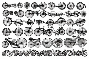 Bike chain tattoo idea