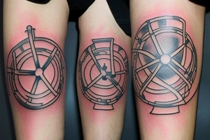 The chemical symbol of the chemical serotonin tattoo idea