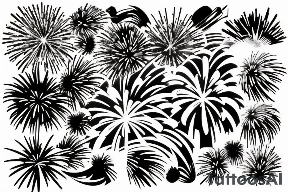 Fireworks tattoo idea