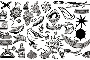 The beach tattoo idea