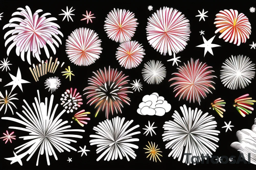 Fireworks tattoo idea