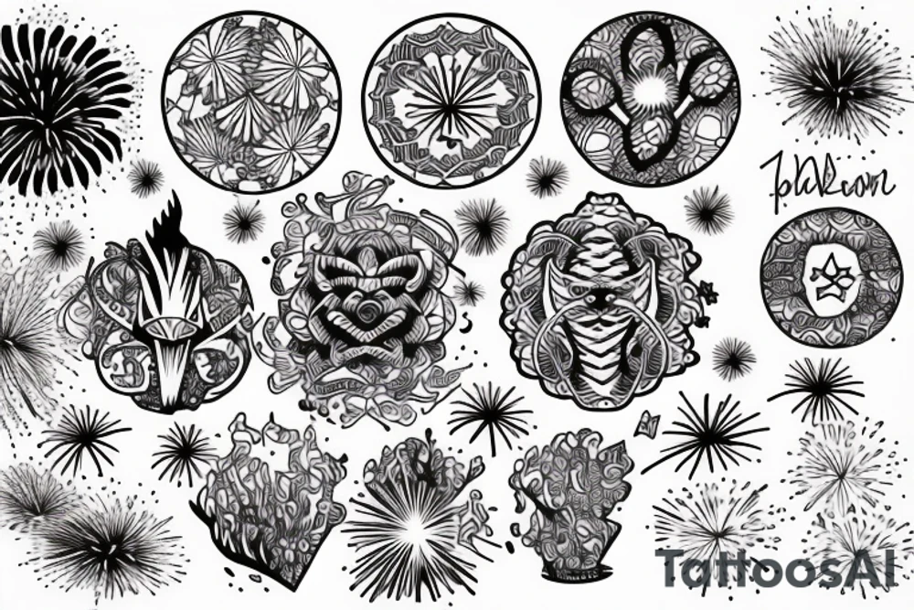 Fireworks tattoo idea