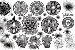 Fireworks tattoo idea