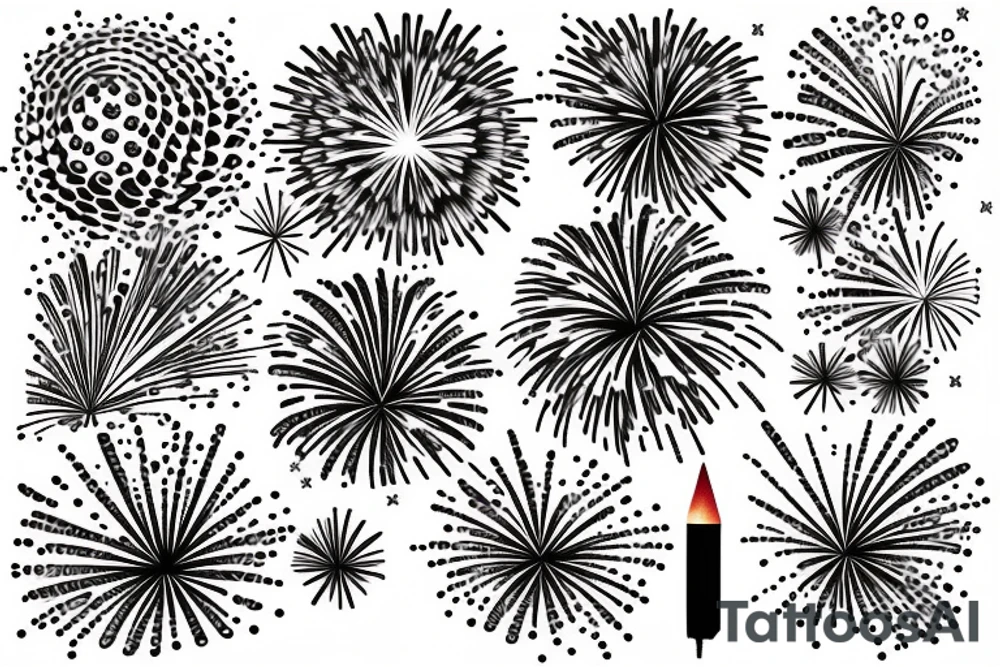 Fireworks tattoo idea